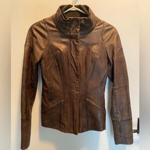 Danier Women's Brown Leather Jacket
